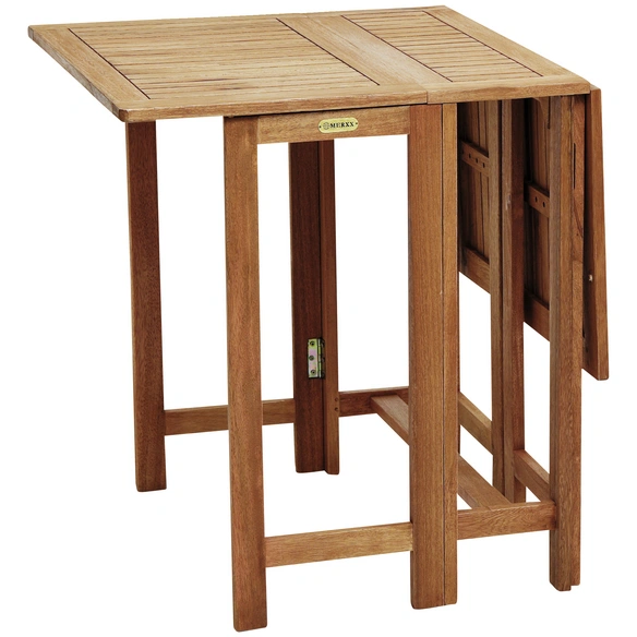 Klapptisch, BxHxT: 65 x 74 x 107 cm, Tischplatte: Eukalyptusholz