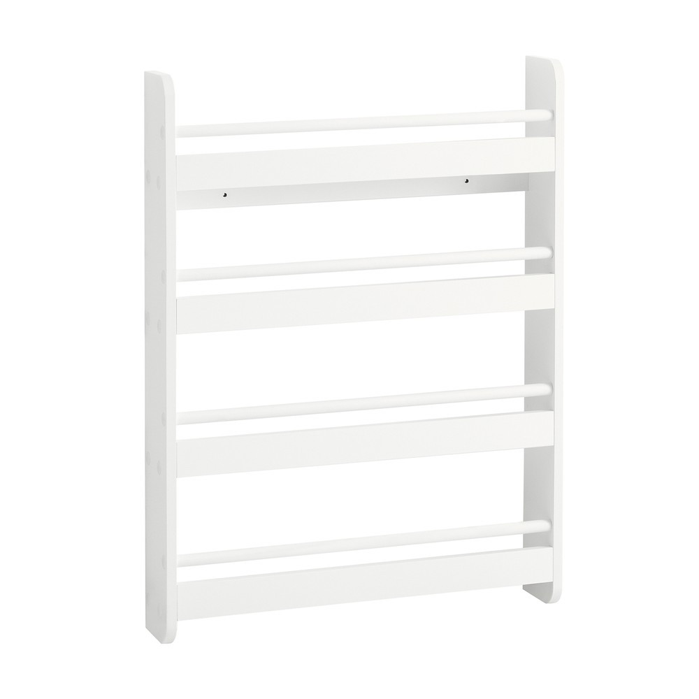 SoBuy Regał dziecięcy z 4 półkami Biały 60x12x80cm Nowoczesny KMB08-K-W