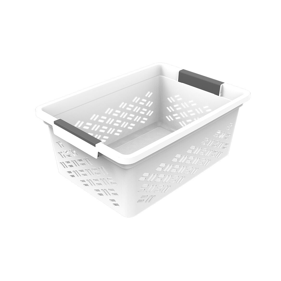 Cesto de arrumação médio empilhável