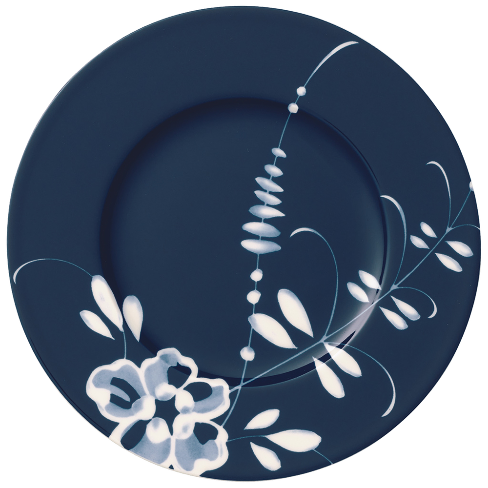 Vieux Luxembourg Appetizer/ Bread Plate - Blue, 7.1'', Premium Porcelain