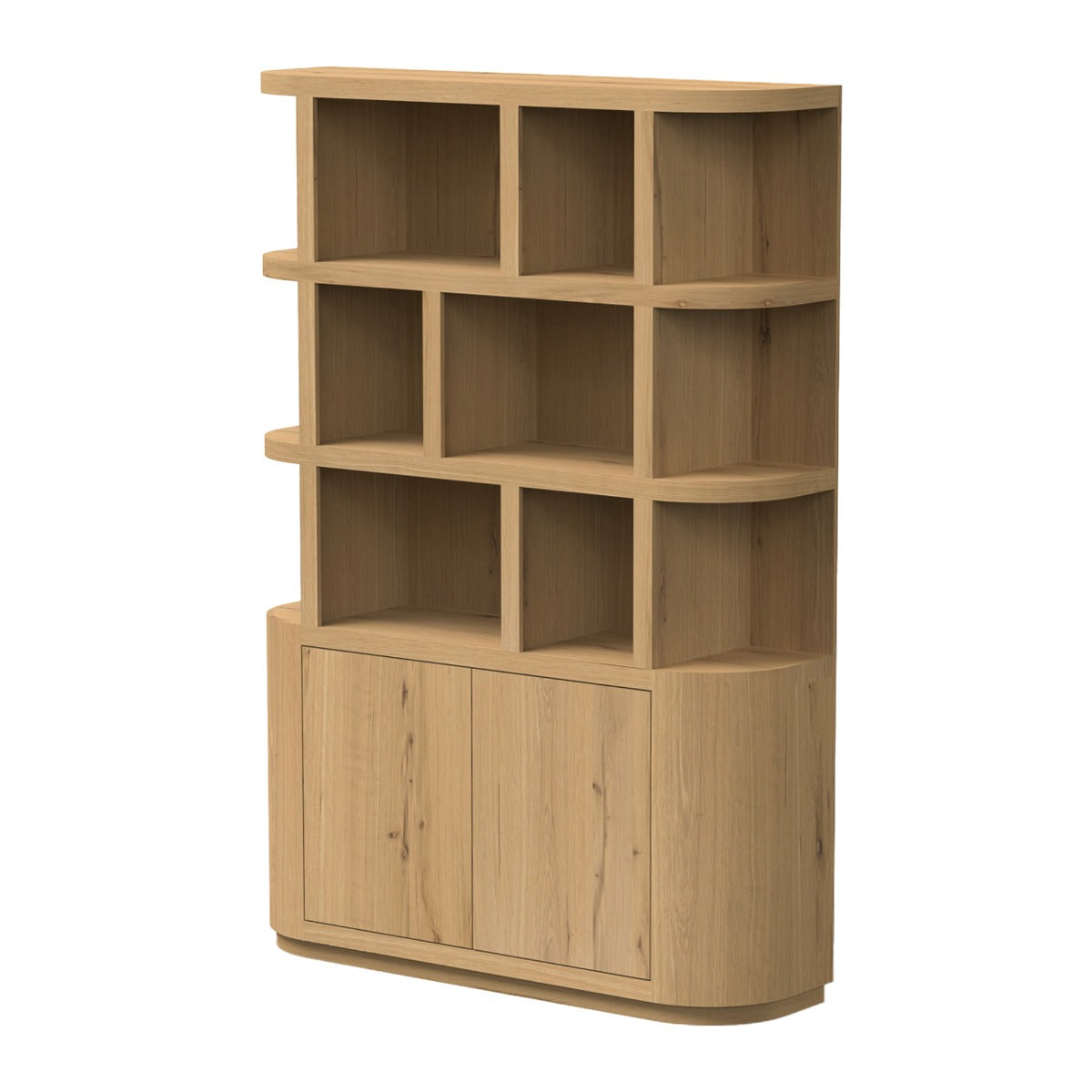 Livingfurn - Boekenkast Naturel Eiken - 145cm - Novero