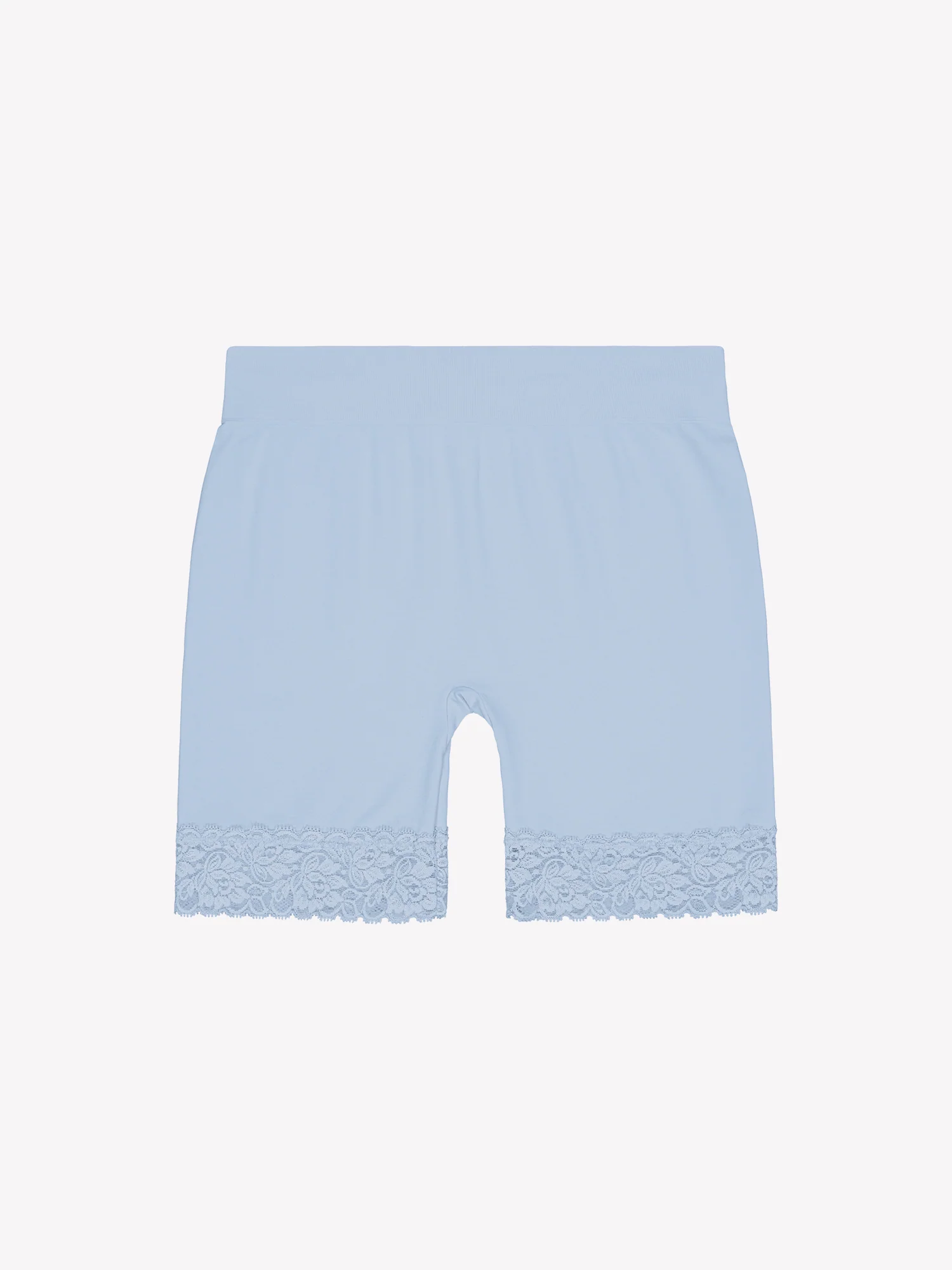 SEAMLESS LACE SHORT leggingsit - vaaleansininen