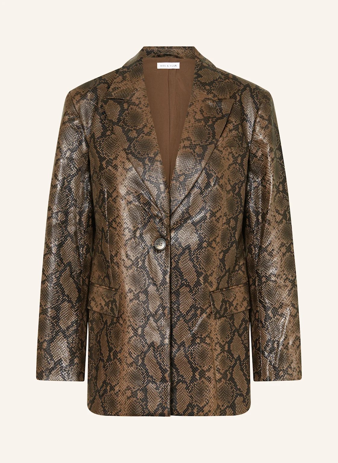 MRS & HUGS Blazer in Lederoptik