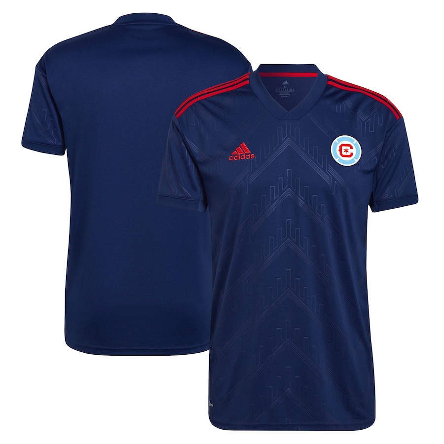 Chicago Fire adidas 2023 Water Tower Kit Replica Jersey - Blue