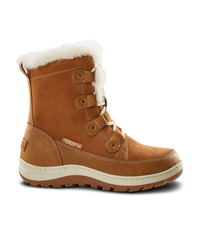 Denver Hayes Women's Ella IceFX Waterproof Hyper Dri 3 Leather Winter Boots - Brown