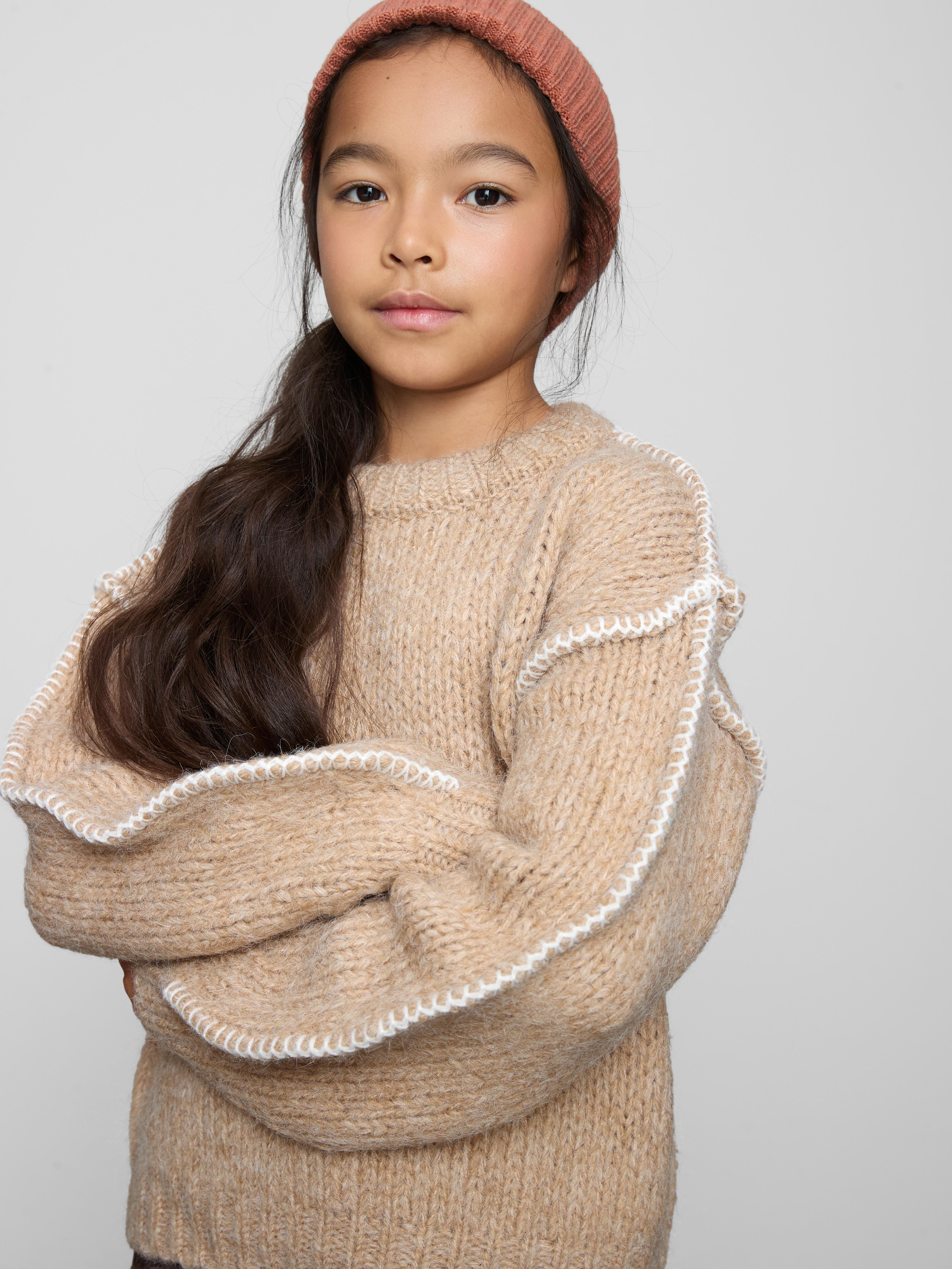 7-15yrs | Contrast Stitch Sweater