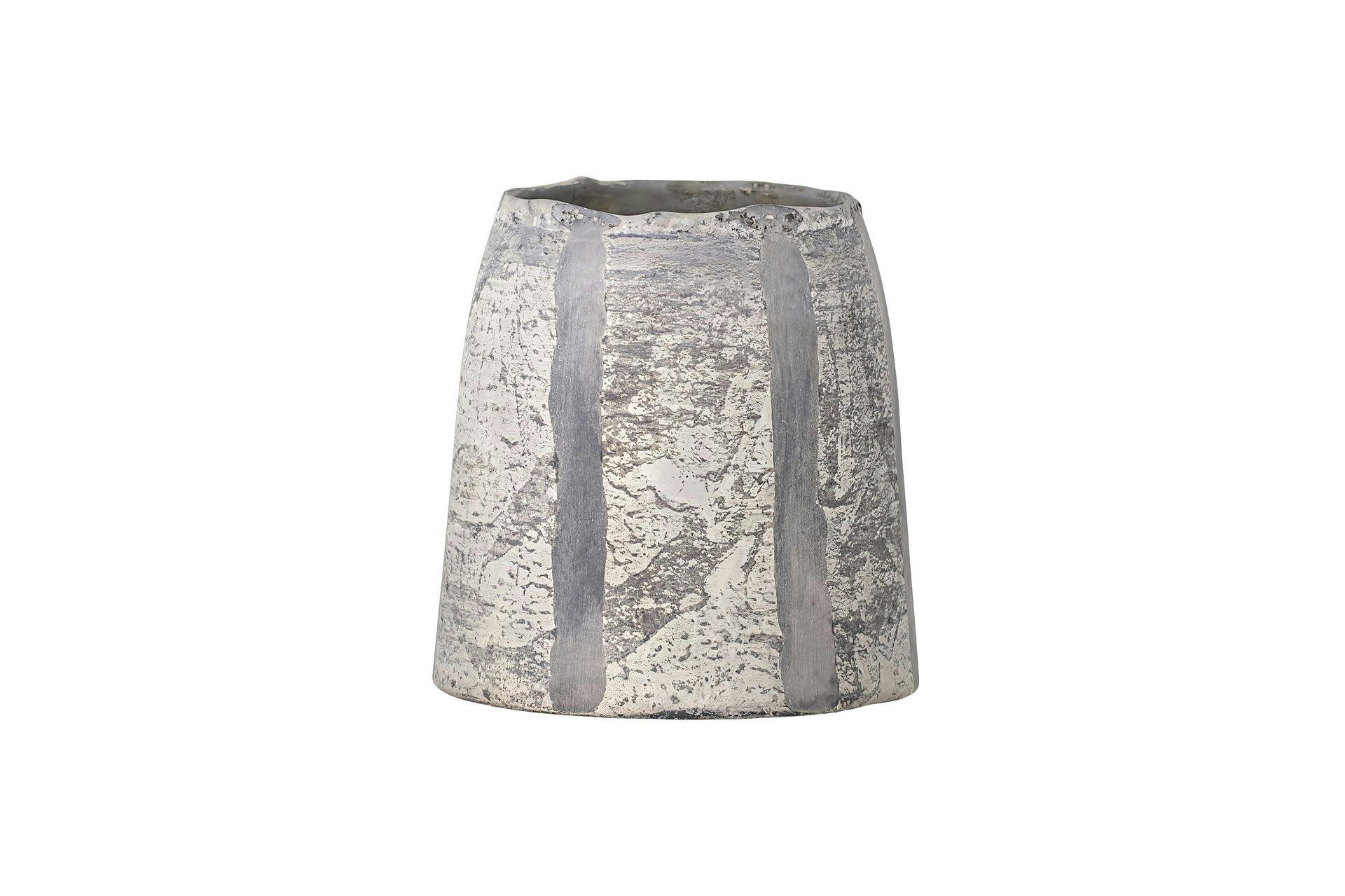 BODO - Vase en verre gris H12cm