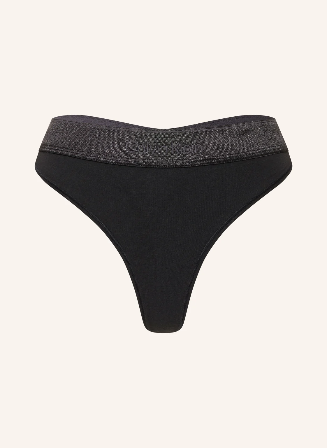 Calvin Klein String ICON COTTON MODAL METALLIC