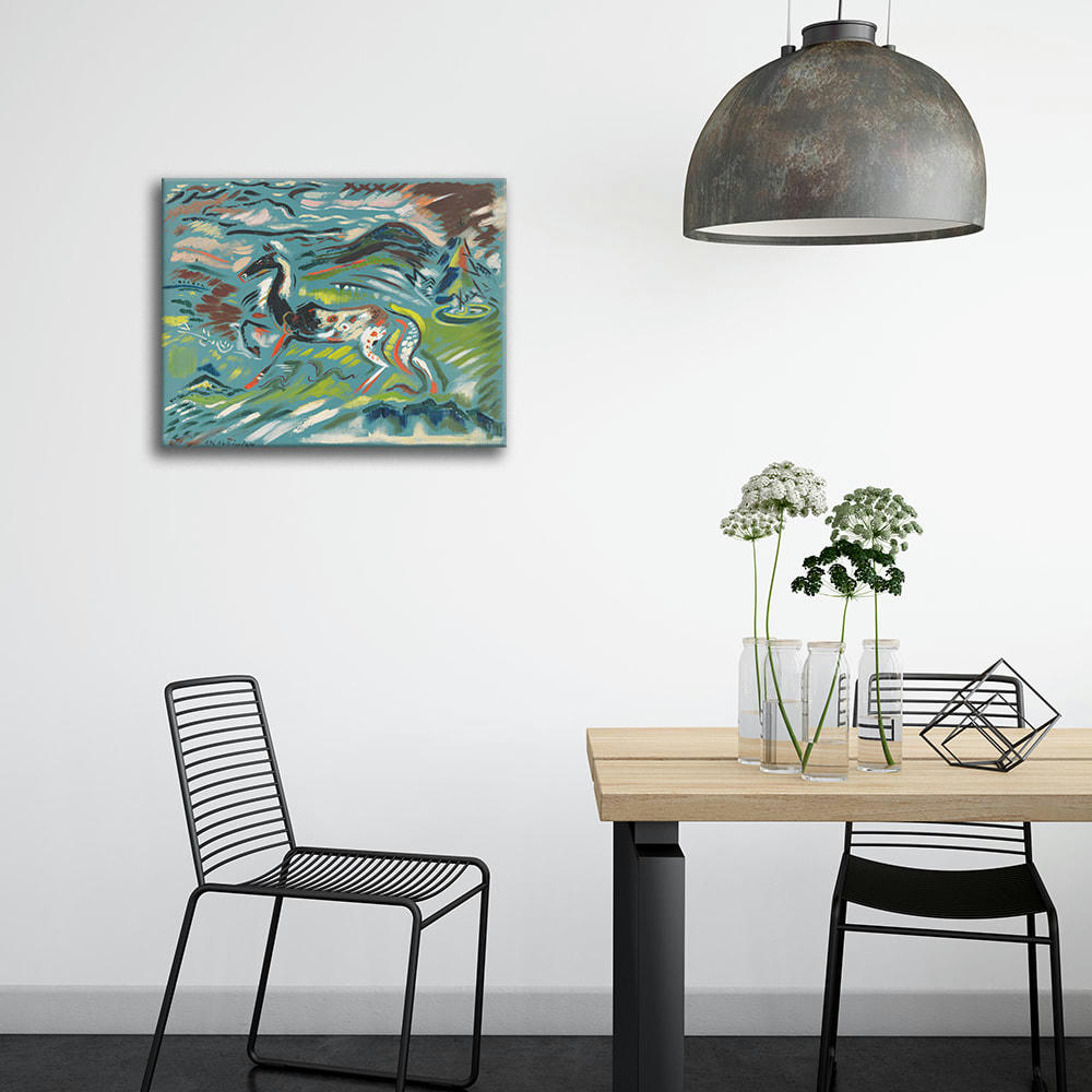 - Tableau - Cheval - Arnold Peter Weisz-Kubincan 60x75cm