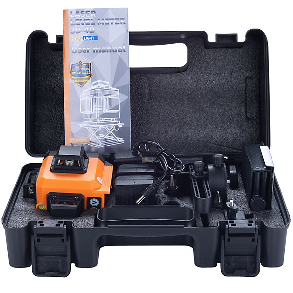 Niveau Laser 16 Lignes ROT16L - Vert 360, IP54, Auto-Nivelant, Set Trépied 43-120 cm   étui Inclus