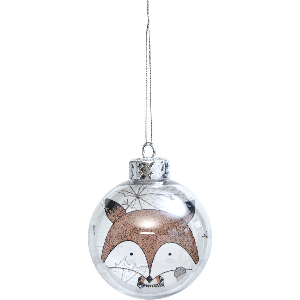 Boule de No&euml;l dessin animal