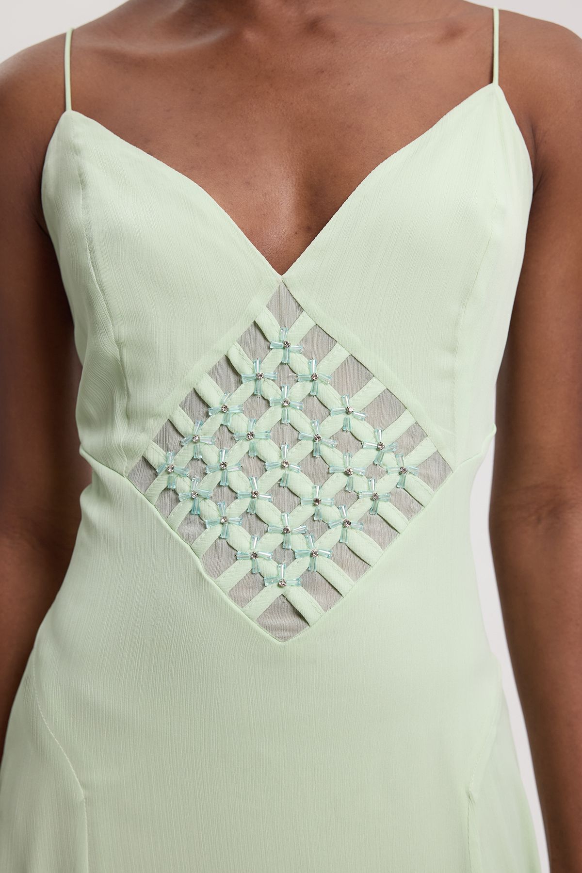 KarenMillen Crystal Embellished Midi Dress