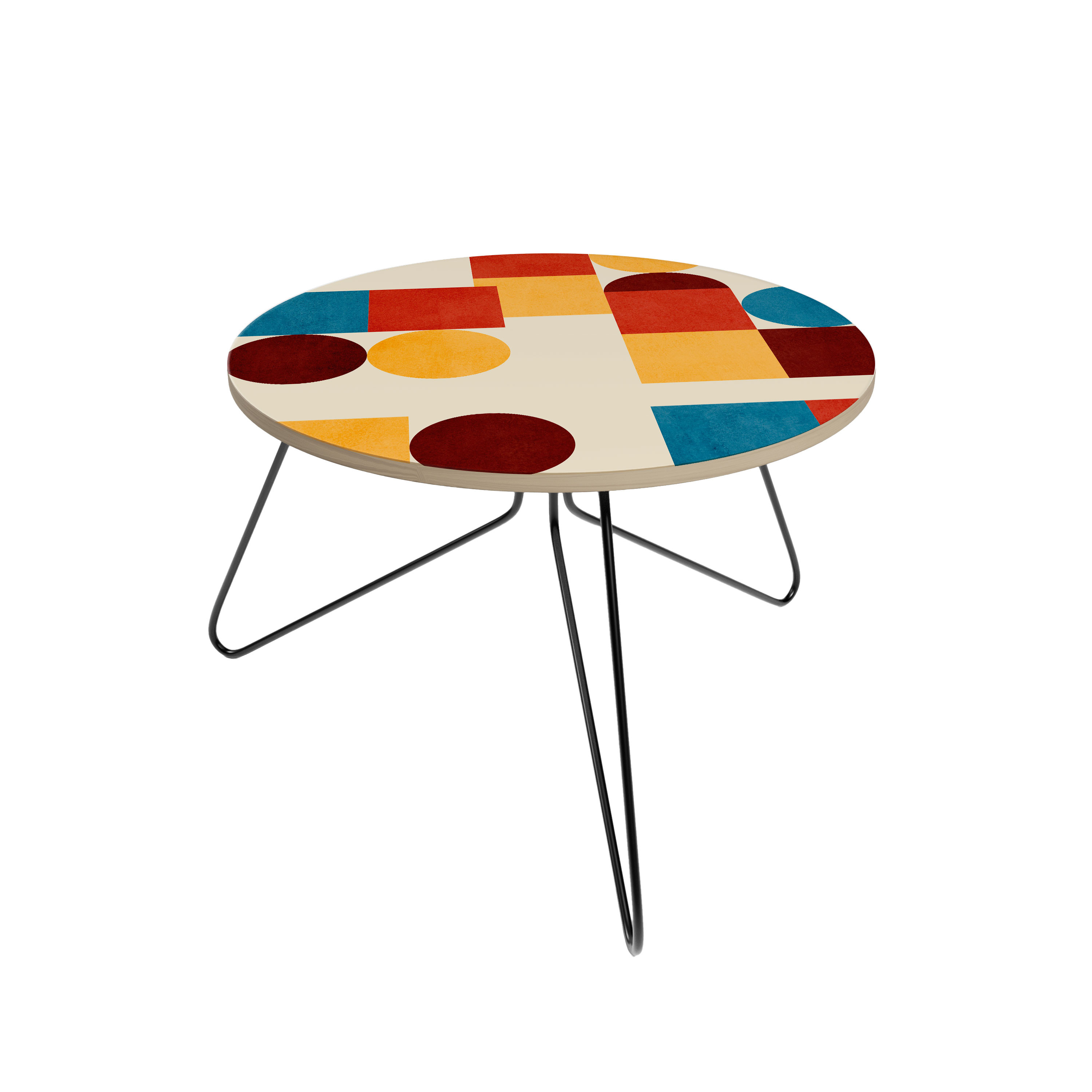 GEOMETRIC PUZZLE Stolik kawowy mały