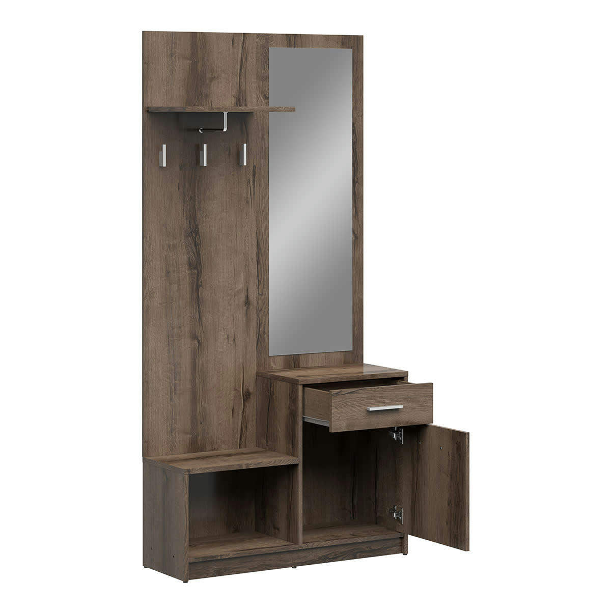 - Meuble entrée stratifiés naturel foncé