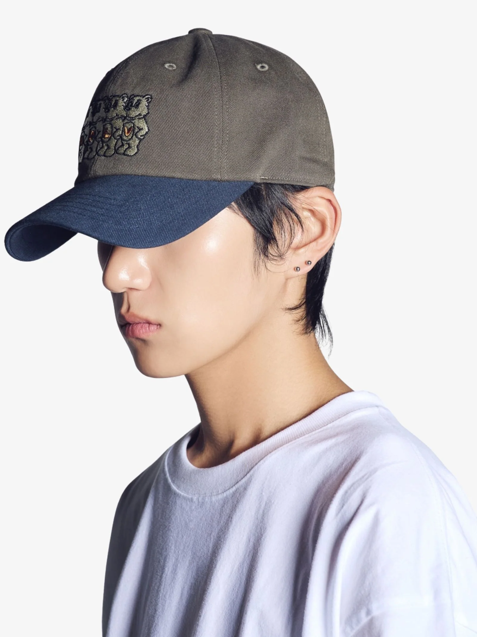 Ac Bear Embroidery Two-Tone Ball Cap