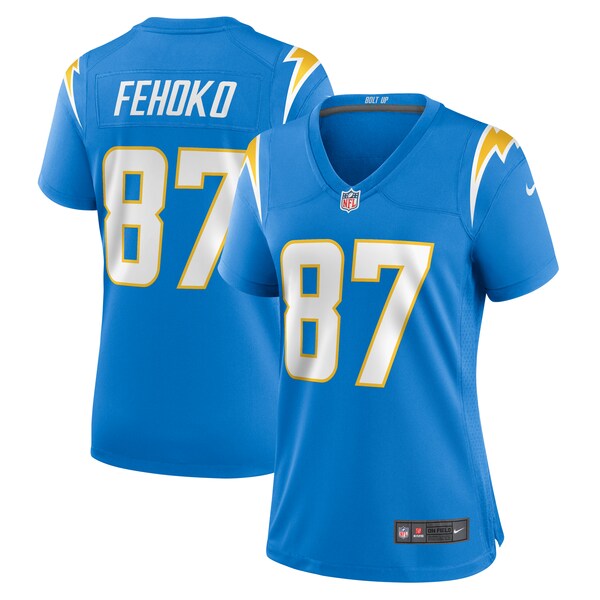 Simi Fehoko Los Angeles Chargers Nike Women's  Game Jersey -  Powder Blue