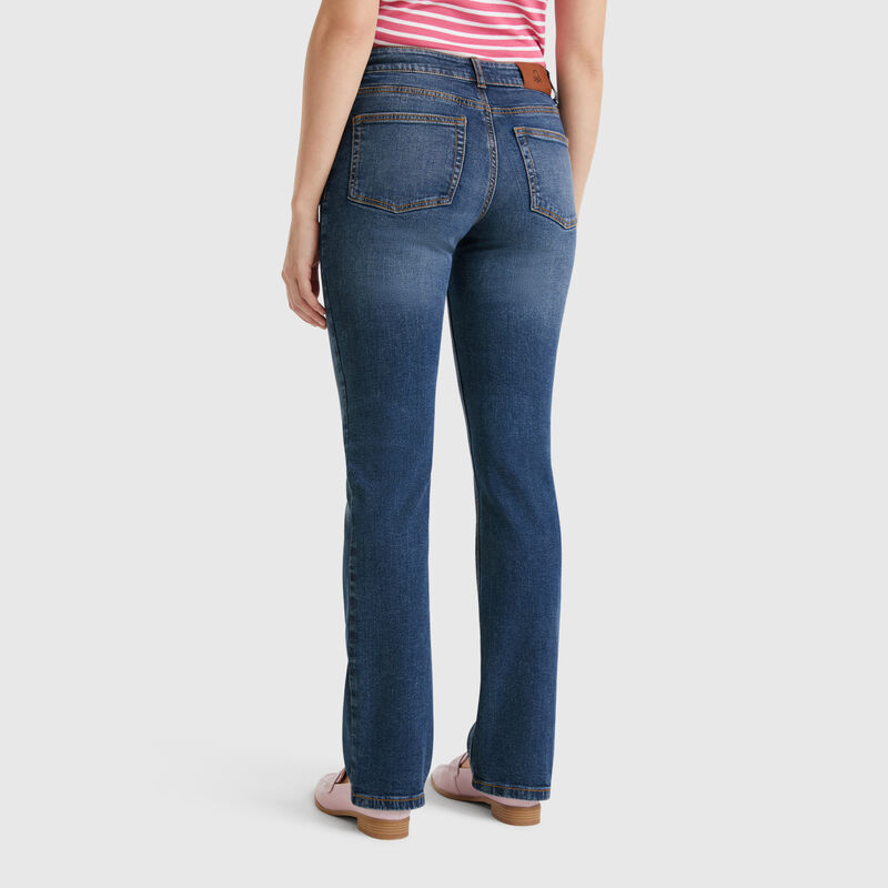 Bootcut jeans in cotton blend
