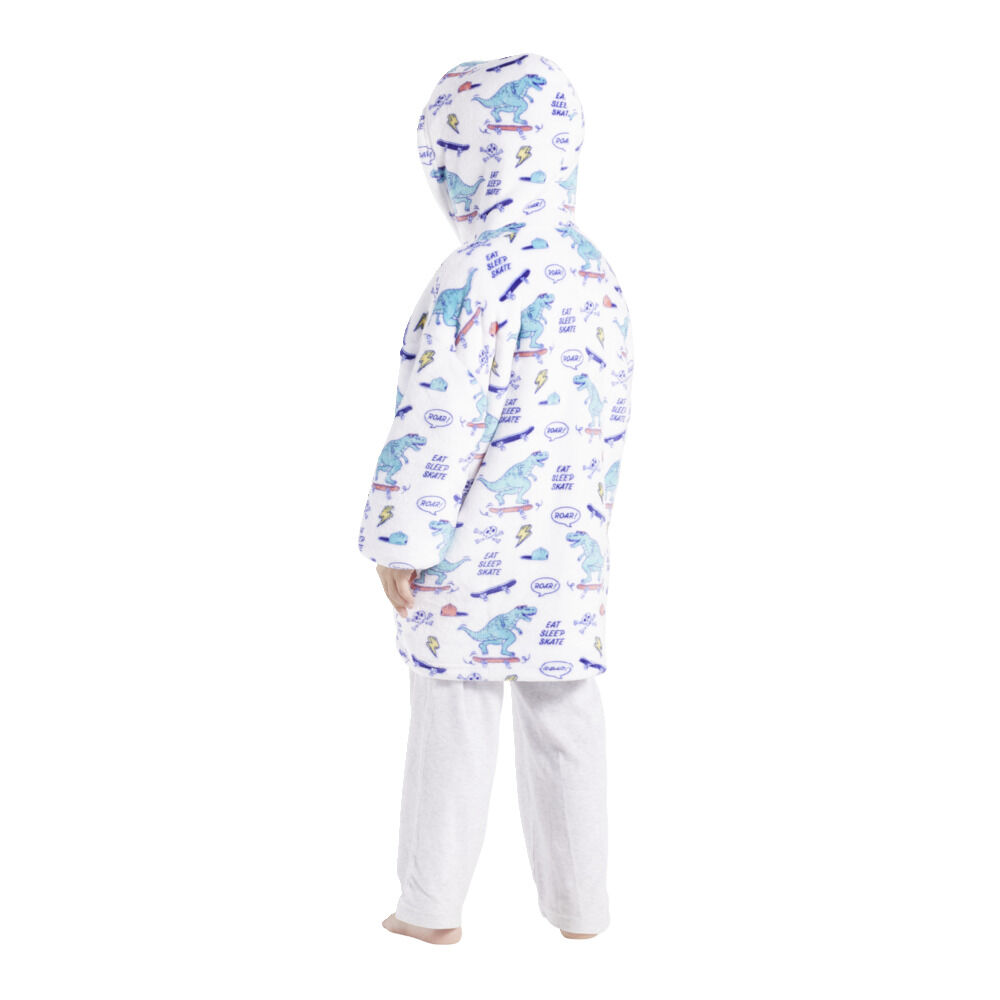 Pull plaid enfant motif renne ou dinosaure Taille unique - 2 modèles