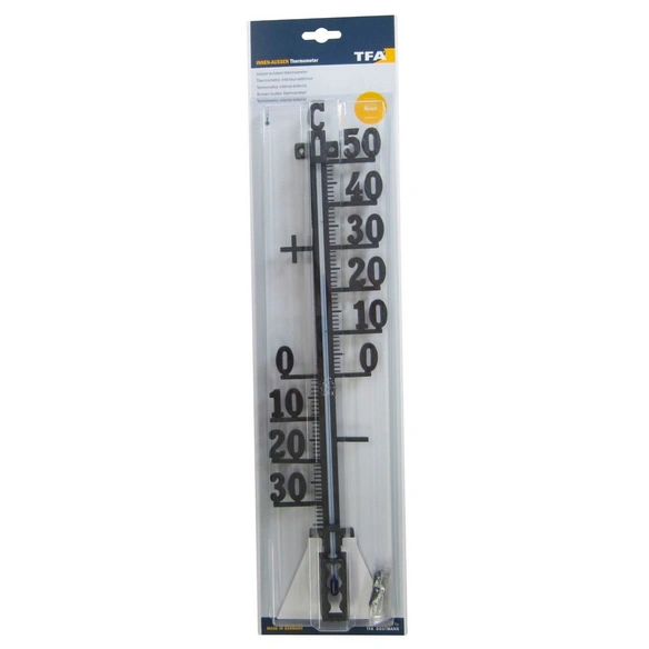 Außen-Thermometer, Breite: 10 cm, Metall