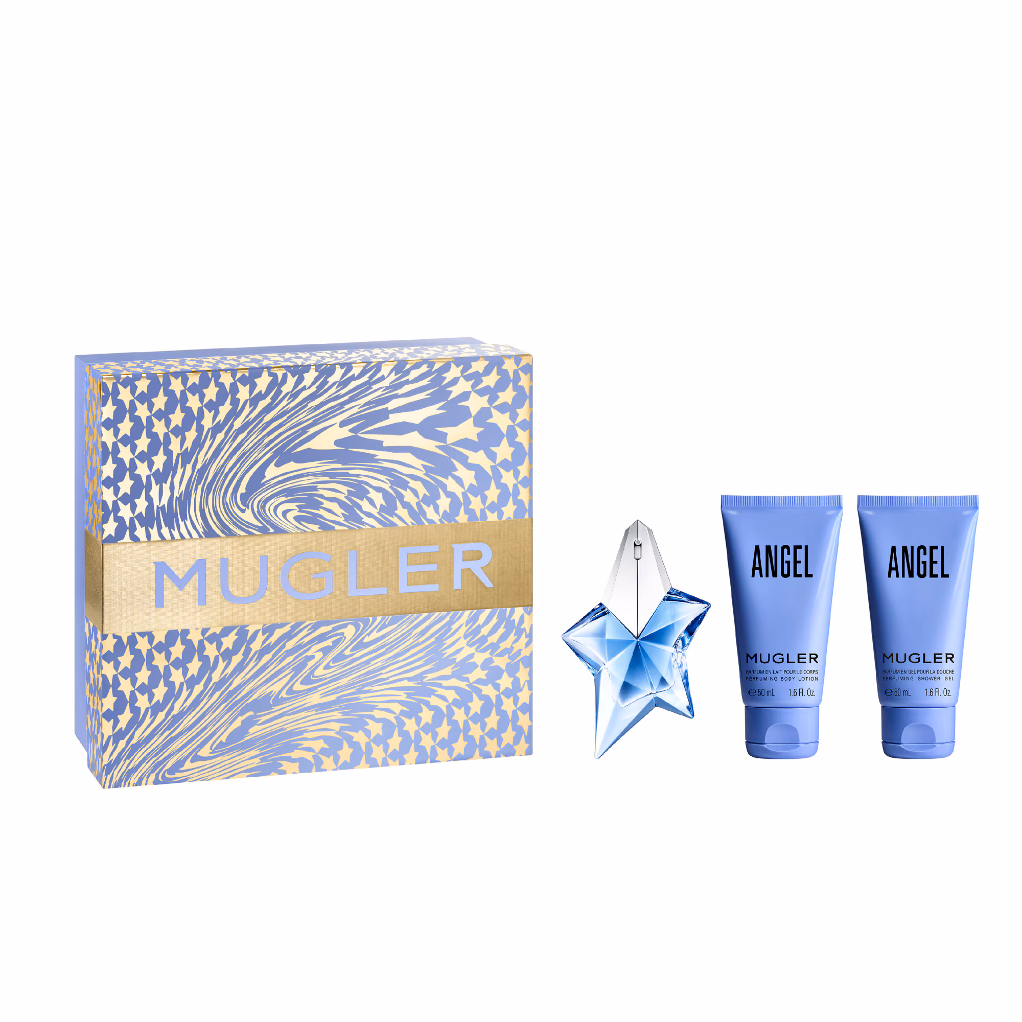 ANGELCoffret - eau de parfum + lait pour le corps + gel douche