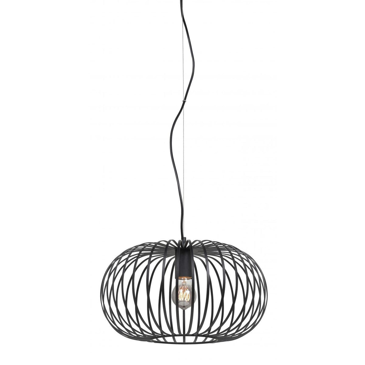 Highlight hanglamp Bolato - 1 lichts - 40 x 150  cm - zwart
