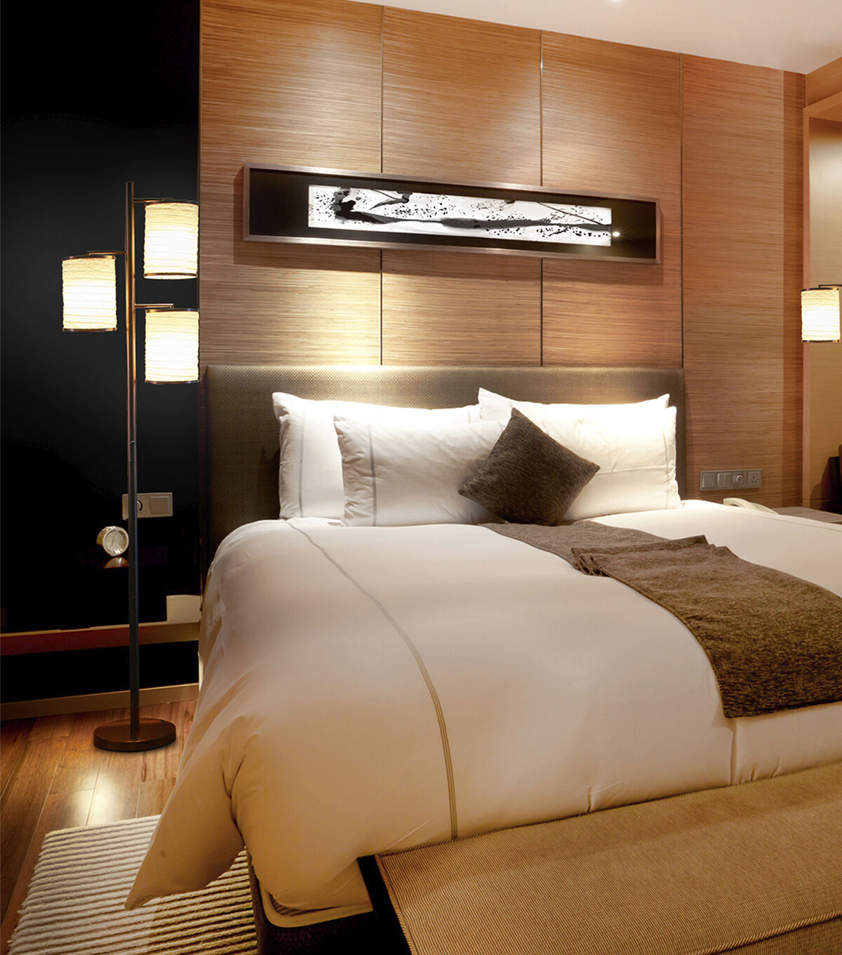 Brightech Liam LED Floor Lamp - Bronze