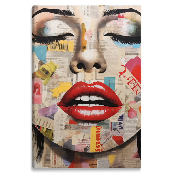 Obraz Abstrakcyjny Portret W Stylu Pop-art 20x30cm