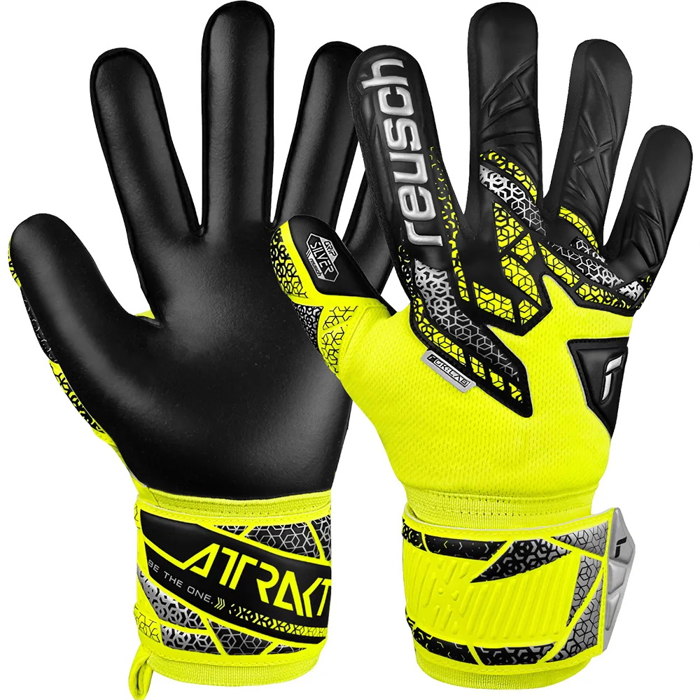 Reusch Attrakt Silver goalkeeper gloves