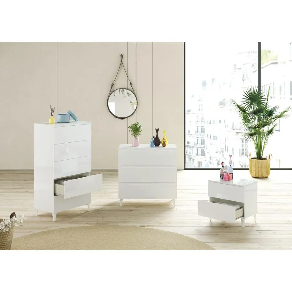 CALICOSY - LOFT Ladekast 5 laden - Wit - 40x61x117 cm