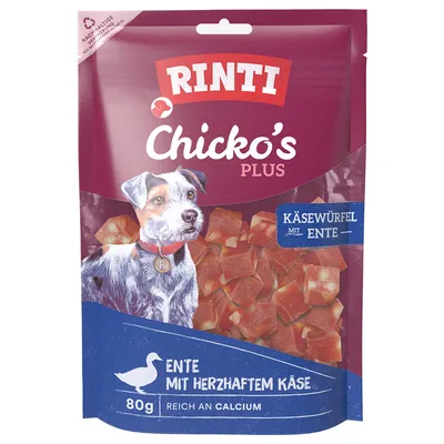 RINTI Chicko Plus cheese & duck cubes