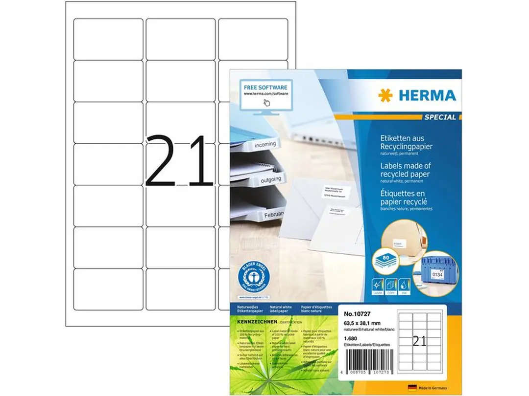 Etiketten Herma