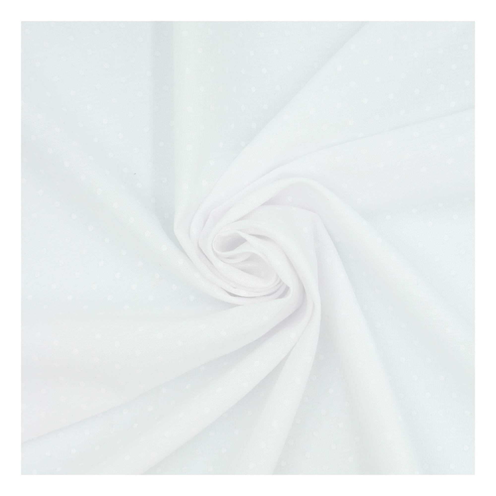 White Spot Print Polycotton Fabric by the Metre