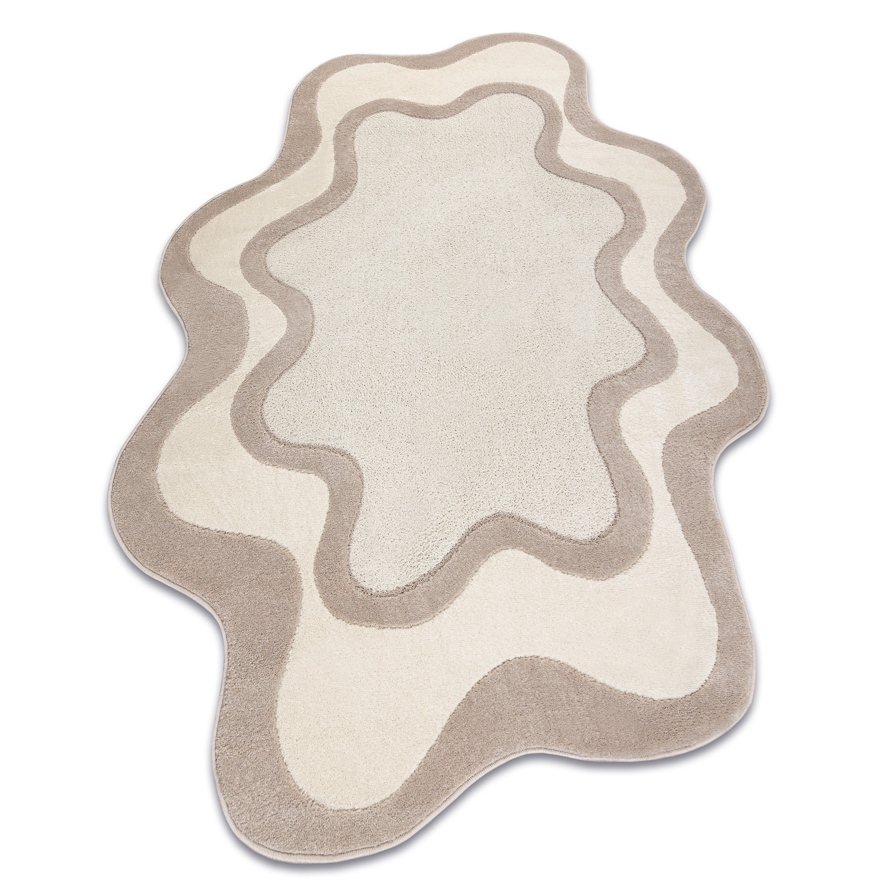Dywan DUNE 8086 SHAPE krem / beż - Abstrakcja, strukturalny, 133x190 cm