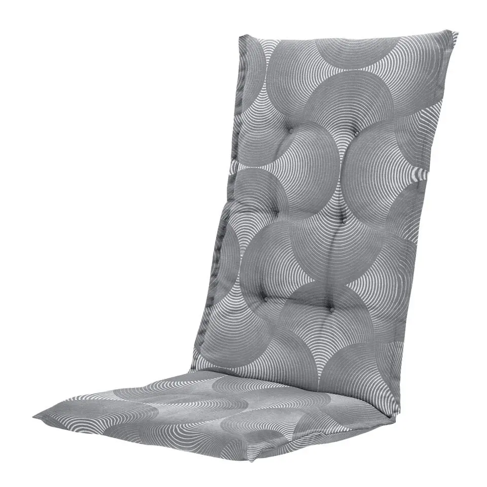 Madison - Kussen hoge rug Napels - Grijs - 123x50x5cm - Set van 4