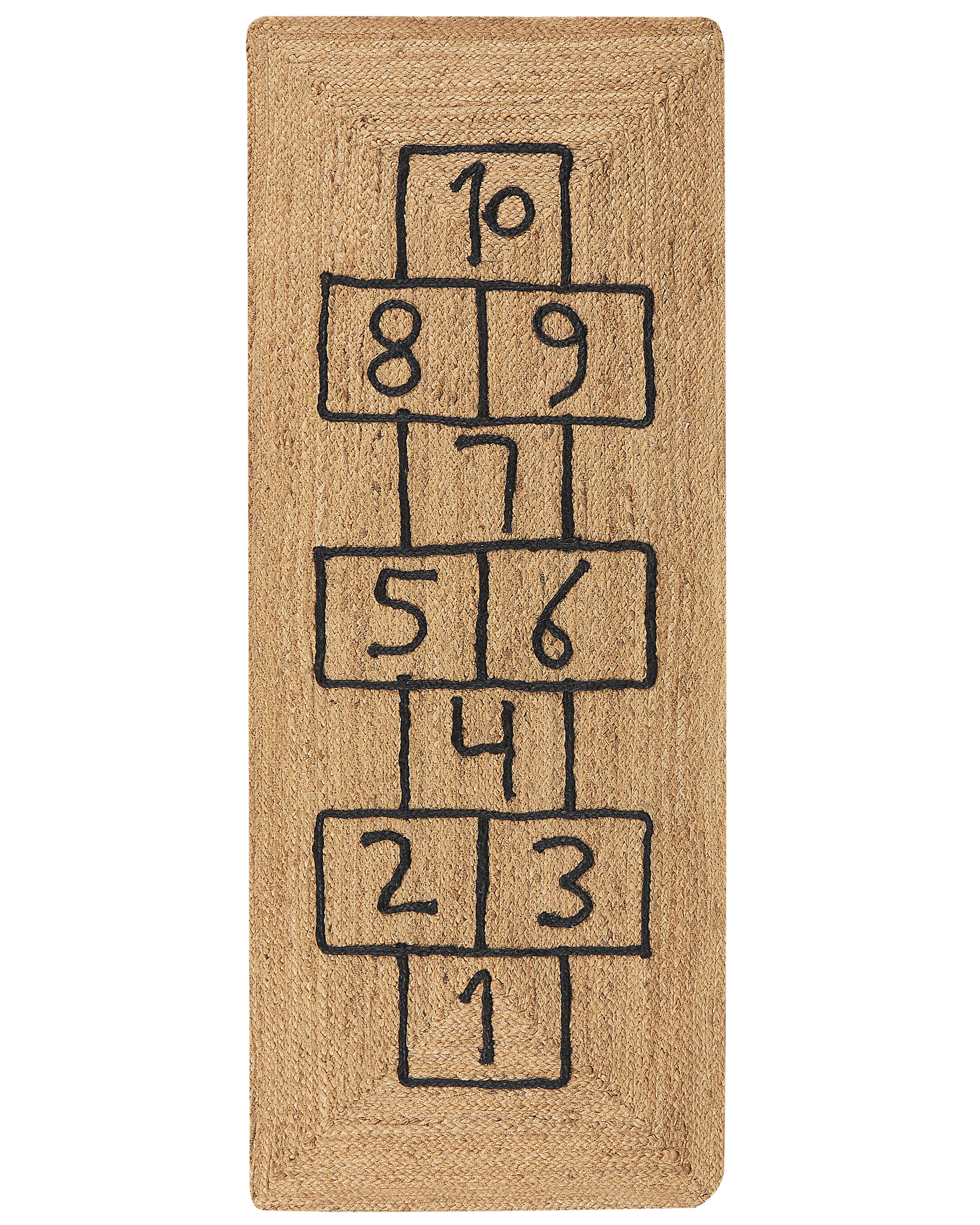 Kids Rug TAVASA Natural 150 x 60 cm Jute