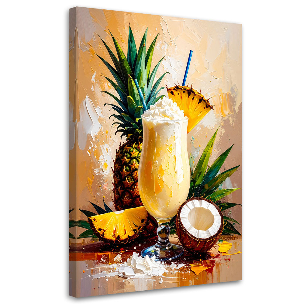 Obraz do kuchni baru jadalni, Pina Colada Tropikalna 20x30