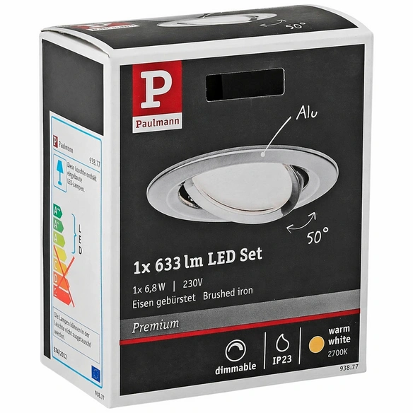 LED-Einbauleuchte »Coin Slim«, dimmbar, inkl. Leuchtmittel in bernsteinfarben