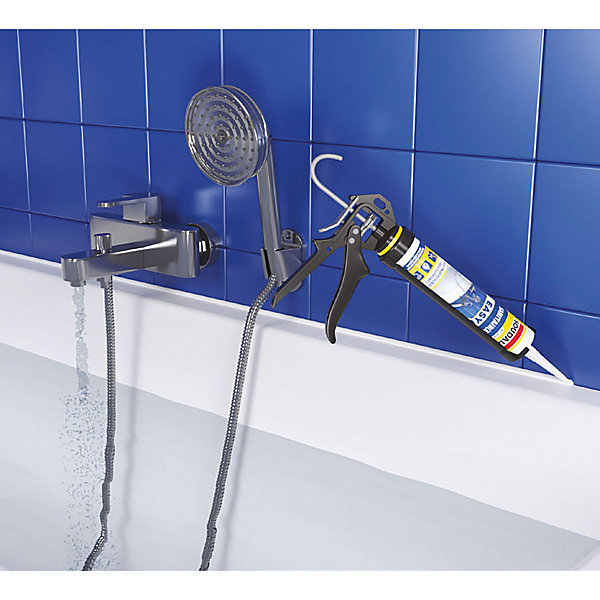 Mastic d'étanchéité cuisine et salle de bain blanc Soudal Easy tous supports, 290ml