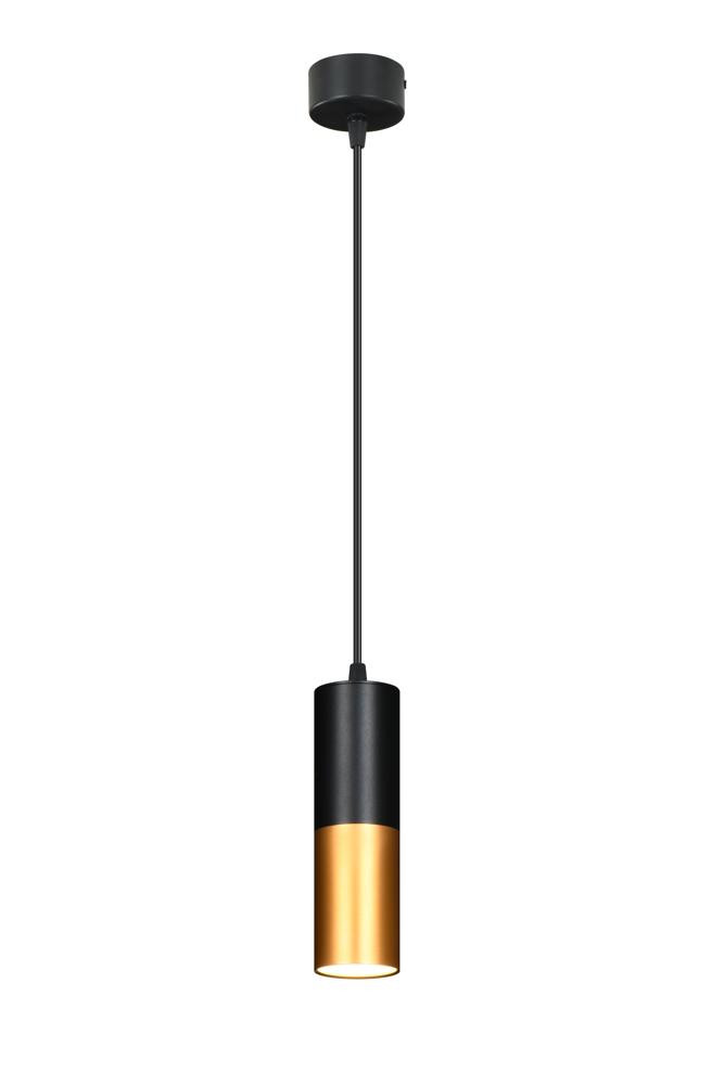 Lampa wisząca czarna-złoto tuba 1xGU10x15W wym: 100x5,8x5,8 cm Candellux