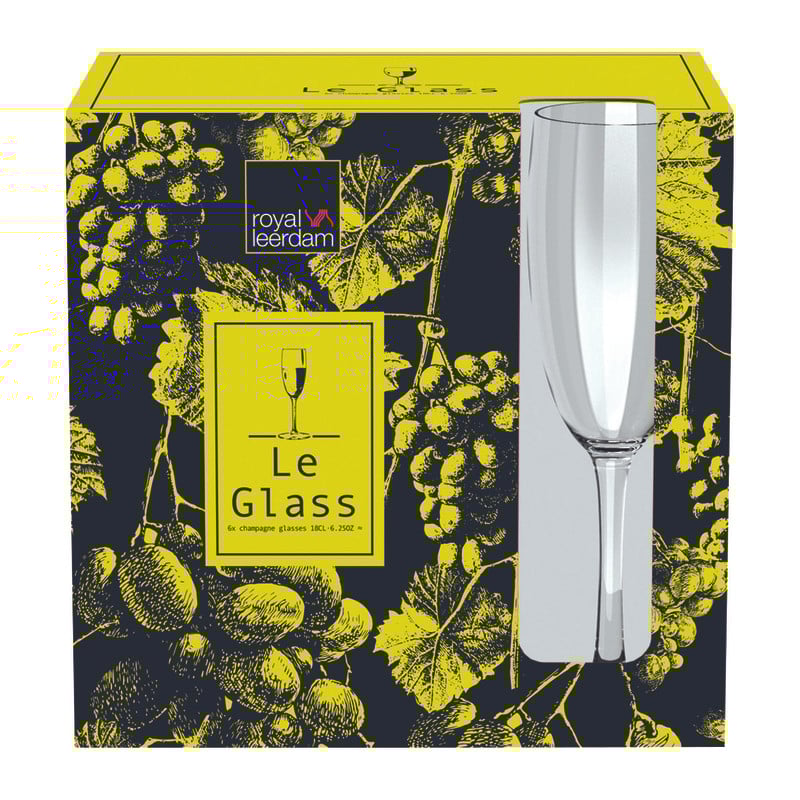 Champagne glazen - 180 ml - set van 6