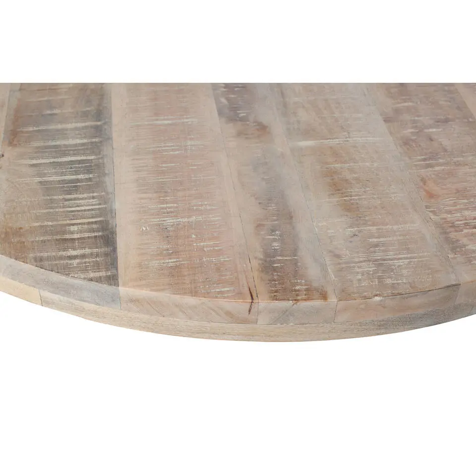 WOOOD Tablo Tafelblad Rond - Mango - White Wash - 120x120