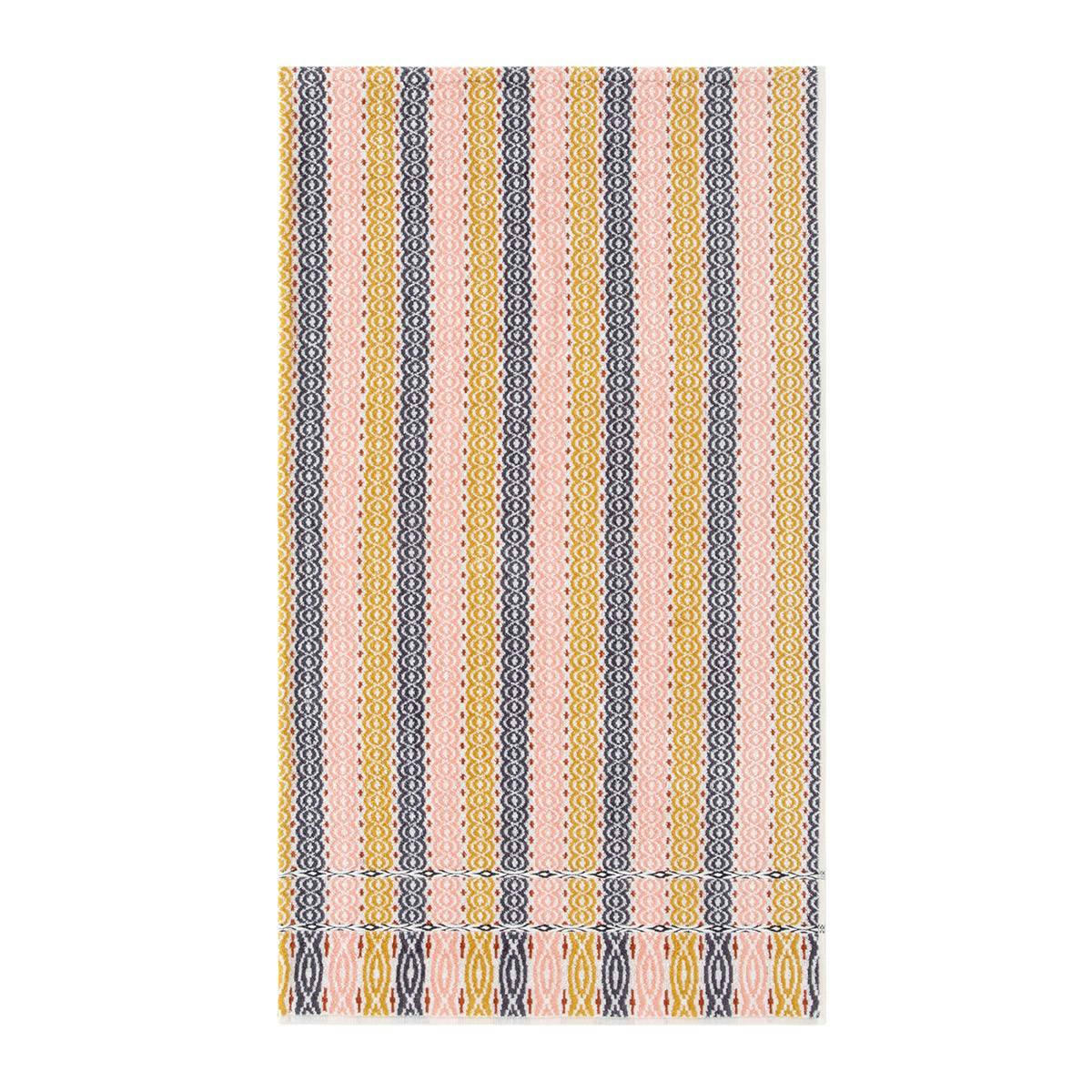 BRAGANCE - Serviette de bain en  velours de coton multicouleurs 55 x 100 cm