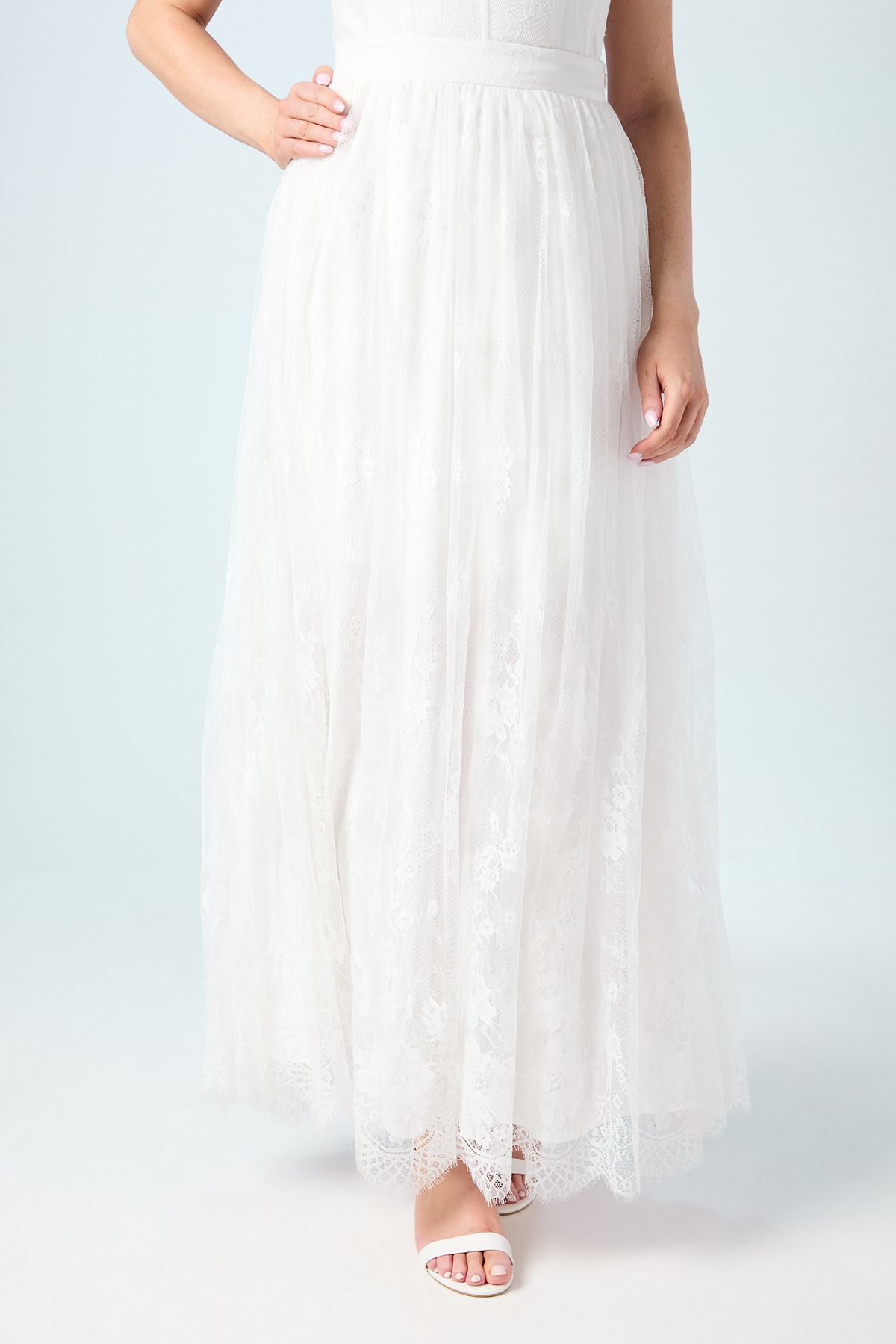 Coast Embellished Lace Bridal Skirt