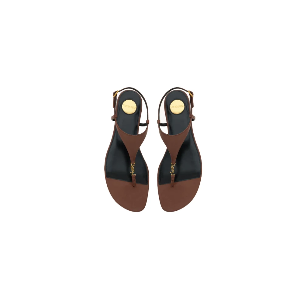 Saint Laurent CASSANDRA sandals in smooth leather (Replica)