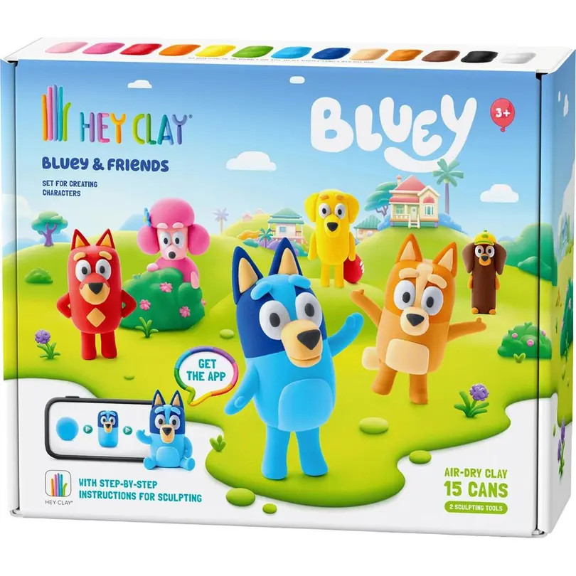 Spielset 15-teilig Hey Clay Bluey