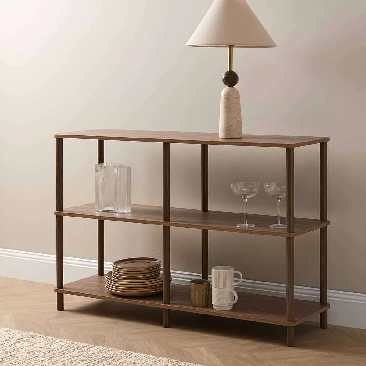 Eden Low Shelf - Walnut