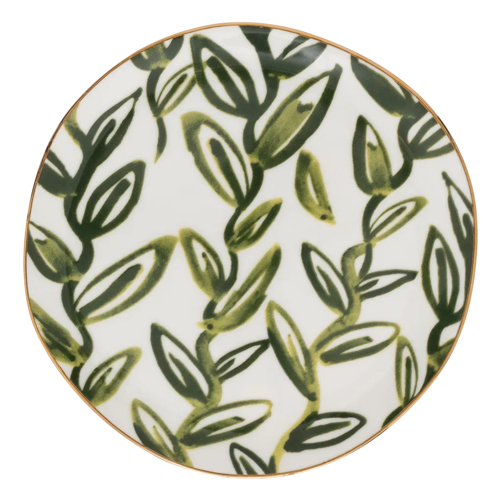 Urban Nature Culture Good Morning bord Leaves - Evergreen Sprig - 17x1cm