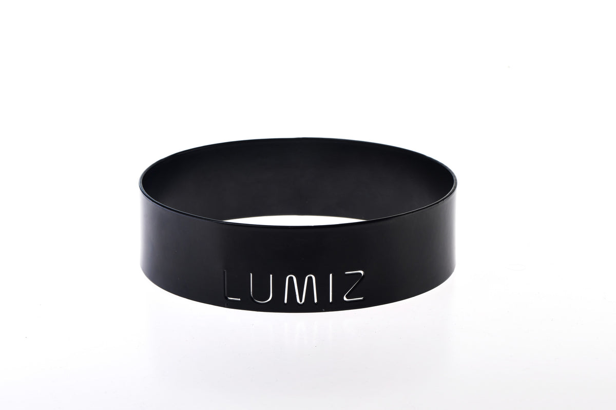 Lumiz metalen ring - 12 cm - zwart