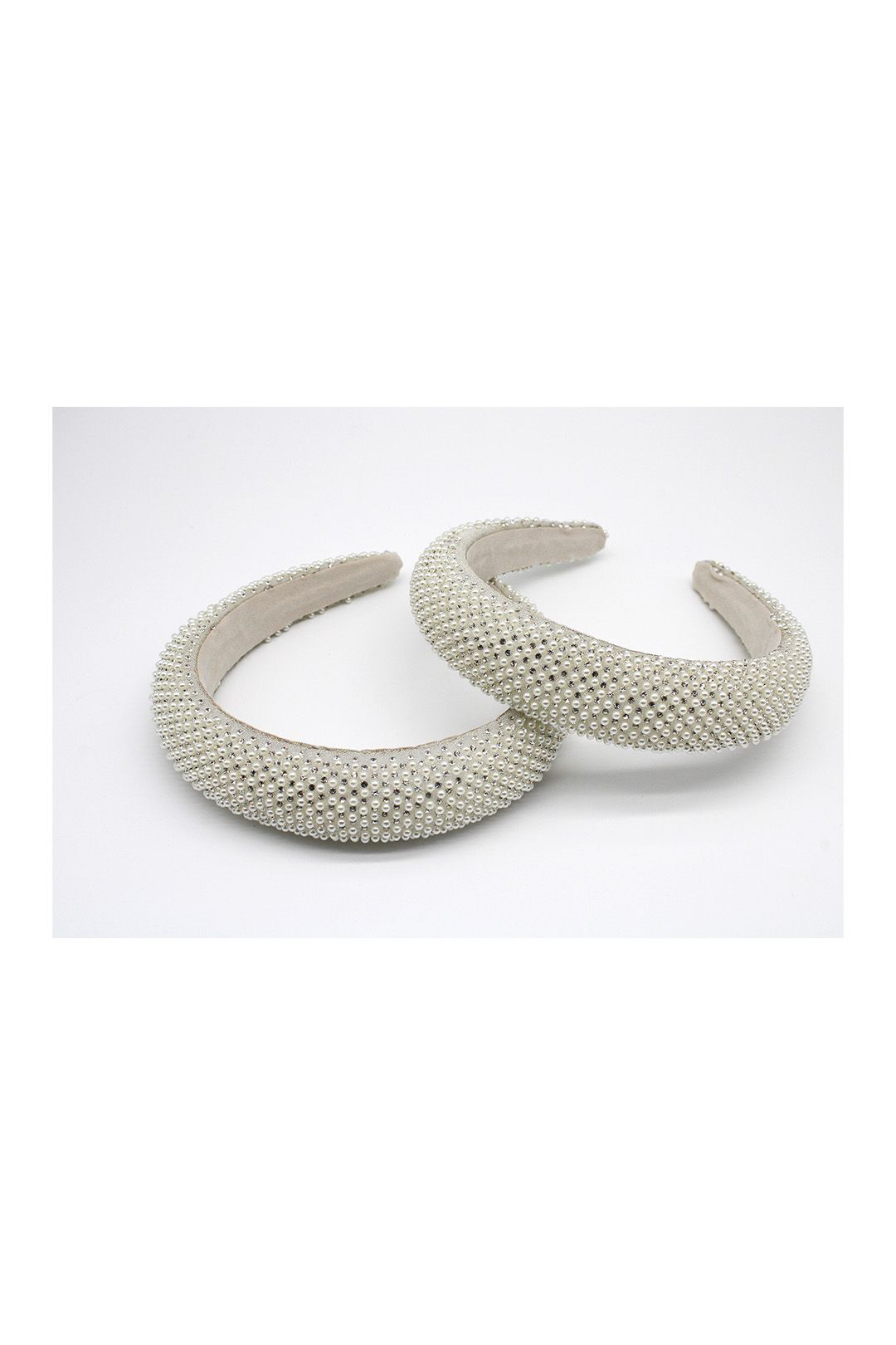 Vellin All-Over Small Pearl Embellished Headband