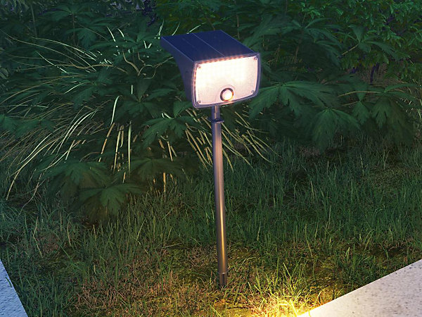 Balise ou applique solaire à détecteur de mouvements - 700 lumens - CHENDI